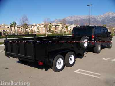 New 2010 model dump trailer -7,000# gvwr, hydraulic ram