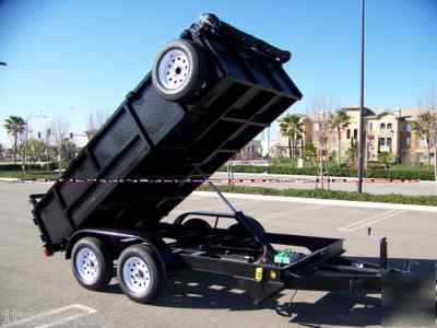 New 2010 model dump trailer -7,000# gvwr, hydraulic ram