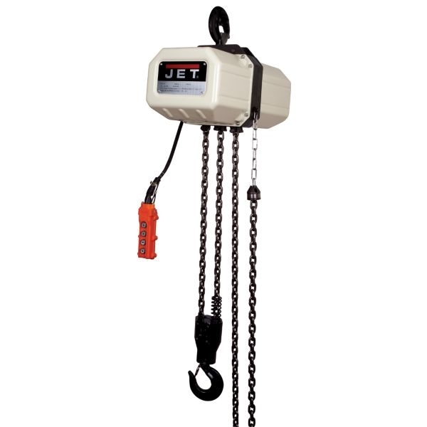 New jet 1-ton 20' 1-phase electric chain hoist 112000 