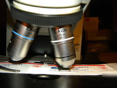 Olympus CH30 microscope, EA10, ea 40, ea 100 objectives