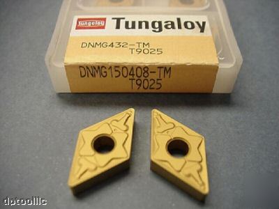 9PC dnmg 432TM gr T9025 carbide turning insert tungaloy