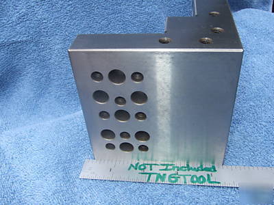 Angle plate step toolmaker machist tapped 1/4X20 vee 3A