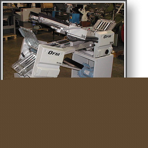 Olson folding ofm turbo air feed paper folder 14
