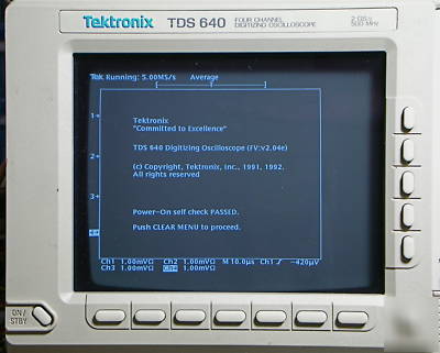 Tektronix TDS640 500MHZ digitizing oscilloscope *nice