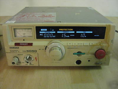 Kikusui tos 5050 ac withstanding voltage tester TOS5050