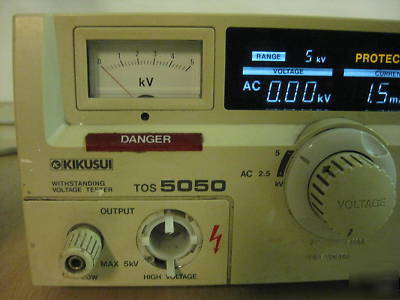 Kikusui tos 5050 ac withstanding voltage tester TOS5050