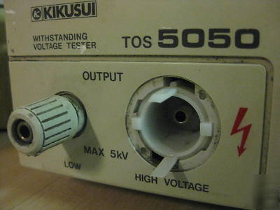 Kikusui tos 5050 ac withstanding voltage tester TOS5050