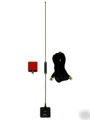 Mobile scanner glass-mount antenna 25-1300MHZ bnc