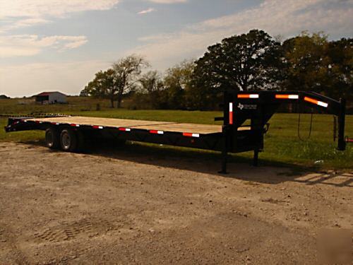 New 2010 texas pride dual tandem 8X25 equip trailer 20K