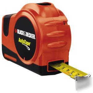 Black & decker autotape 25 foot tape measure nip ATM100
