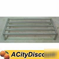 Restaurant kitchen aluminum 48X24 dunnage storage rack