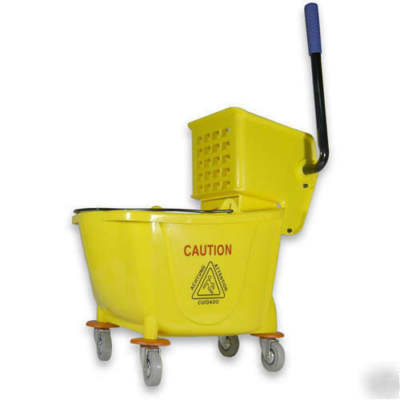 Odoban commercial mop bucket w/wringer - 35QT