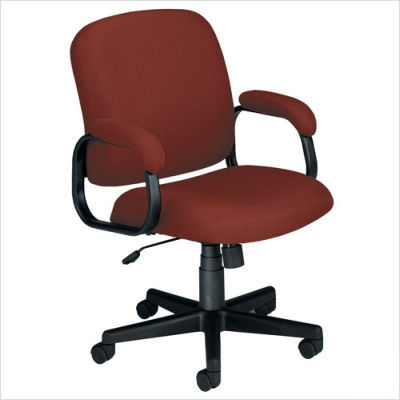 Ofm executive standard fabric task chair wine
