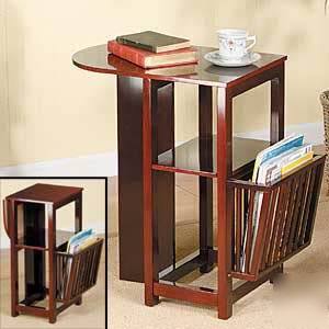 Portable furniture notebook bookshelf wood table desk