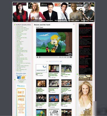 Tv show and reality tv website business for sale