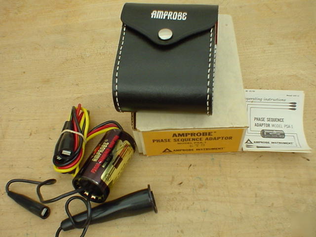 Amprobe phase sequence adaptor psa-1 for any multimeter