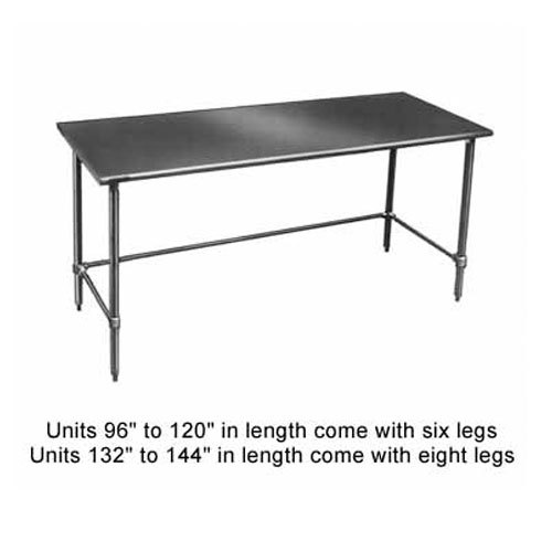 Eagle T3048STEB work table, stainless steep top and leg