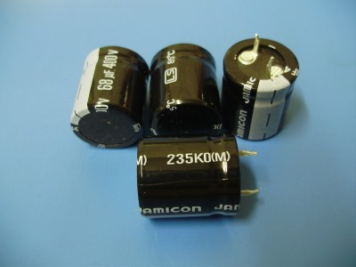 Jamicon capacitor 68UF 400V 20% snap in 85Ã‚Â°c (25PC)