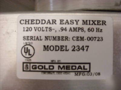 Gold medal cheddar easy mixer