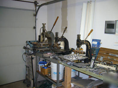 Hand book binding equipment from working bindery