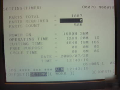 Twinhorn vk-1060 with fanuc oi-mc control