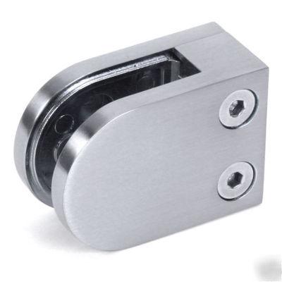 Stainless steel aisi 316 glass wal clamp satin polished
