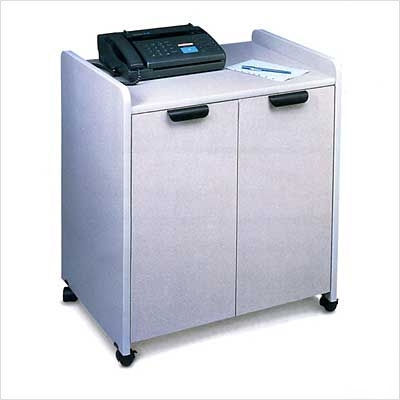 Mobile utility cabinet laminate exterior mahogany