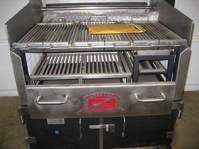 Renato oven cr 301 wood/gas charbroiler/rotisserie