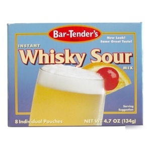 Whiskey sour bar-tenders instant cocktail mix -12 boxes