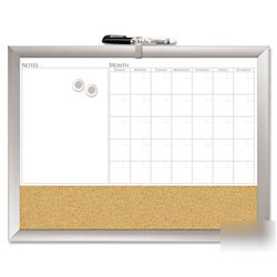 New 3-n-1 dry erase board, 24 x 18, white w/aluminum...