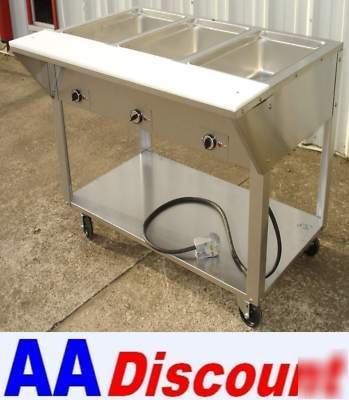 New piper electric 3 well warmer steam table ddb-3-hf 