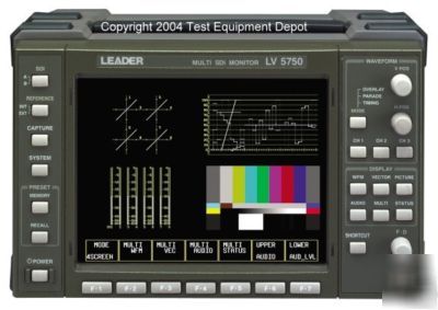 Leader LV5750 portable multi sdi monitor