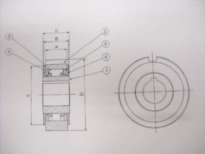 New tsubbaki emerson 20MM x 62MM cam clutch, LD06 ld-06