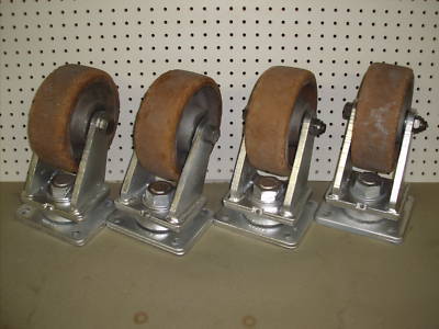 Revvo fabricated steel casters heavyduty 6000+ set of 4