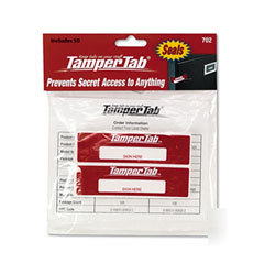 Tamper-proof security seals, red, 50 per pack 702