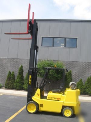 2000 hyster 8,000 lb fork lift truck forklift 8000 