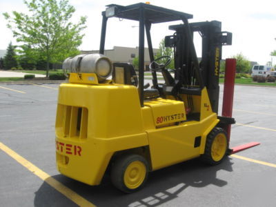 2000 hyster 8,000 lb fork lift truck forklift 8000 