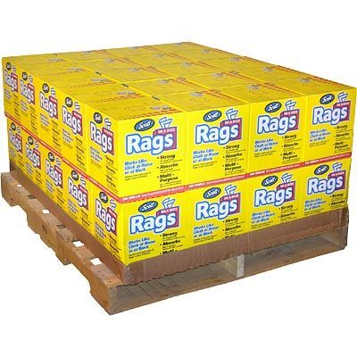 Scott rags available in 1/2 or full pallet quantity's