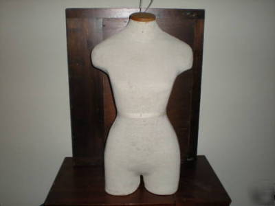 Vintage body table or wall mannequin dress form torso 
