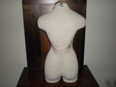 Vintage body table or wall mannequin dress form torso 