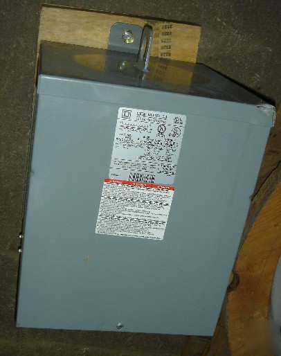 Squared 5S8F 5KVA pri:277V sealed transformer, 120/240V