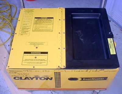 Clayton dustmaster model bce-0000 industrial vacuum