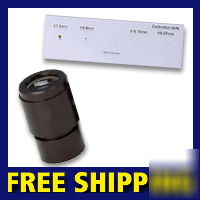 Wf 20X reticle eyepiece and stage micrometer calibrator