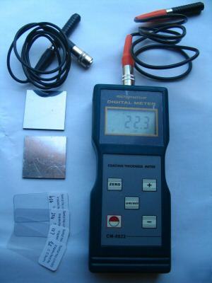 Ultrasonic coating thickness gauge magnetic nonmagnetic