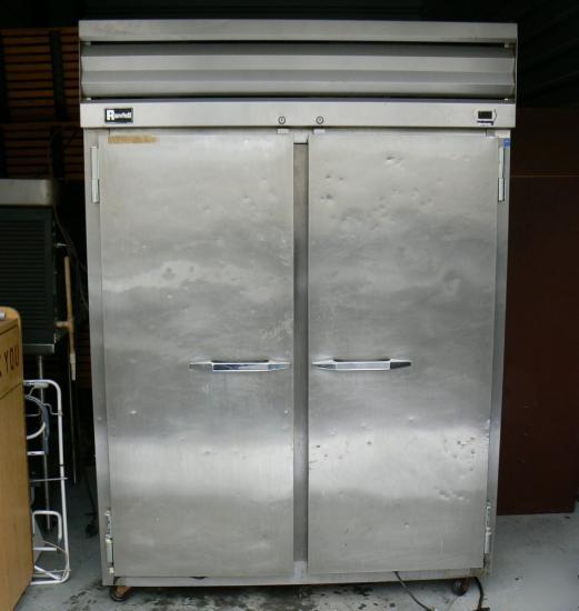 Used randell steel 2 door freezer industrial restaurant