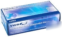 Vwr powder-free latex examination gloves : 10502-111