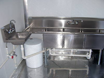 8'X28' mobile kitchen / concession trailer custom built