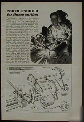Flame cutting torch carrier how-to build plans