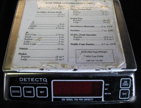 Detecto ap-6 food / meat / cheese / deli scale 99OZ cap
