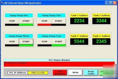 Vb 2008 scada demo and driver for ab compactlogix plcs